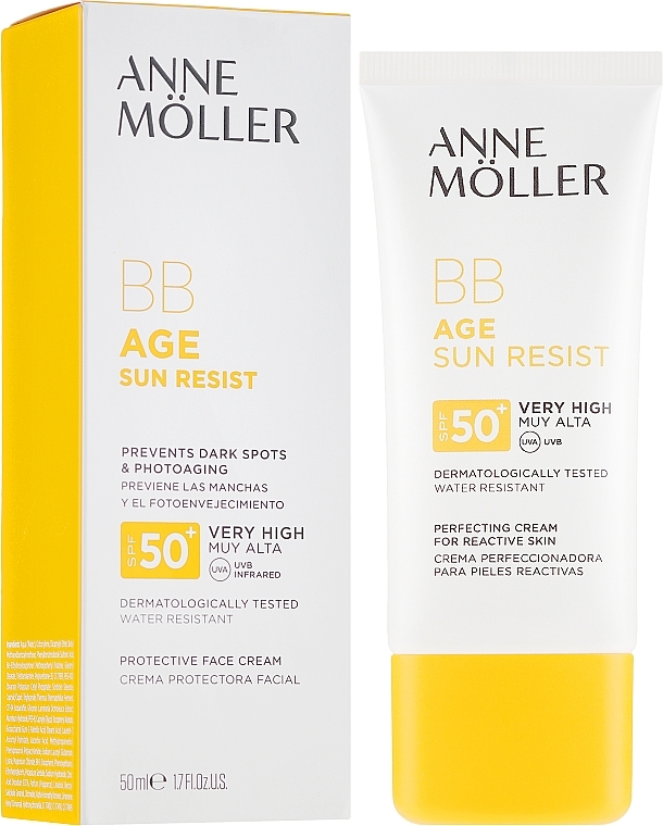 Sun Protective BB Cream - Anne Moller BB Age Sun Resist Perfecting Cream SPF50+ — photo N1