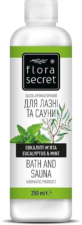 Bath & Sauna Fragrance "Eucalyptus & Mint" - Flora Secret Sauna&Bath — photo N7