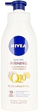 Fragrances, Perfumes, Cosmetics Body Milk - Nivea Q10+ Argan Oil Firming Body Milk