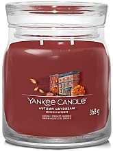 Scented Candle in Jar 'Autumn Daydream', 2 wicks - Yankee Candle Singnature — photo N2