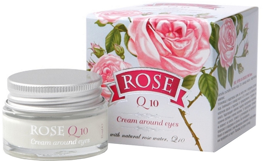 Q10 Eye Contour Cream - Bulgarian Rose Rose Q10 Cream Araund Eyes — photo N1