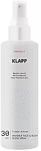 Fragrances, Perfumes, Cosmetics Natural Glow Tanning Spray - Klapp Multi Level Performance Sun Protection Invisible Face & Body Glow Spray SPF30