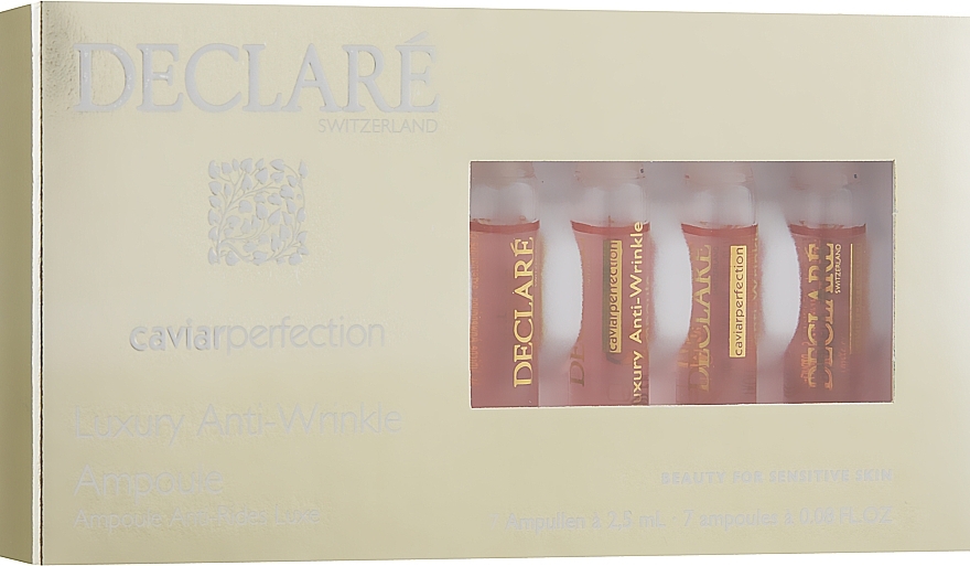 Repairing Concentrate with Black Caviar Extract - Declare Caviar Perfection Luxury Anti-Wrinkle Ampoule — photo N1