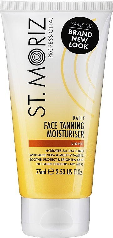 Moisturising Day Cream with Aloe Vera - St. Moriz Professional Light Face Tanning Moisturiser — photo N1