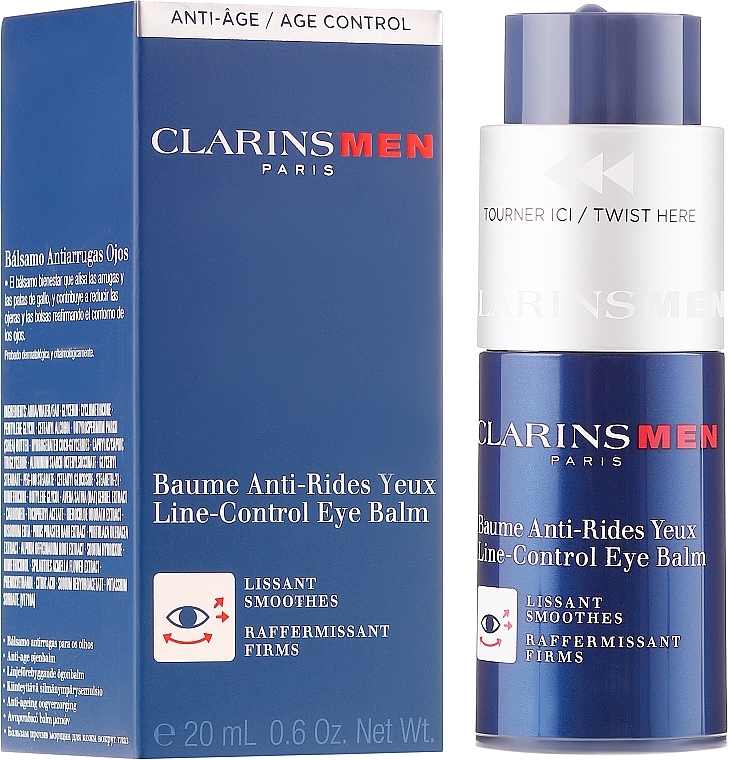 Anti-Aging Balm - Clarins Men Line-Control Eye Balm — photo N2