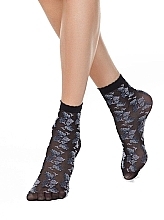 Fragrances, Perfumes, Cosmetics Women's Socks "Fantasy", 20 Den, blue-nero - Conte