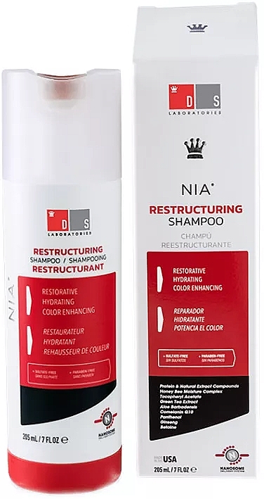 Repairing Shampoo - DSLaboratories Nia Restructuring Shampoo — photo N2