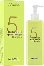 Mild Sulfate-Free Shampoo with Probiotics & Apple Vinegar - Masil 5 Probiotics Apple Vinegar Shampoo — photo N8