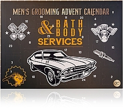 Fragrances, Perfumes, Cosmetics Set - Bath & Body Services Men's Grooming Advent Calendar