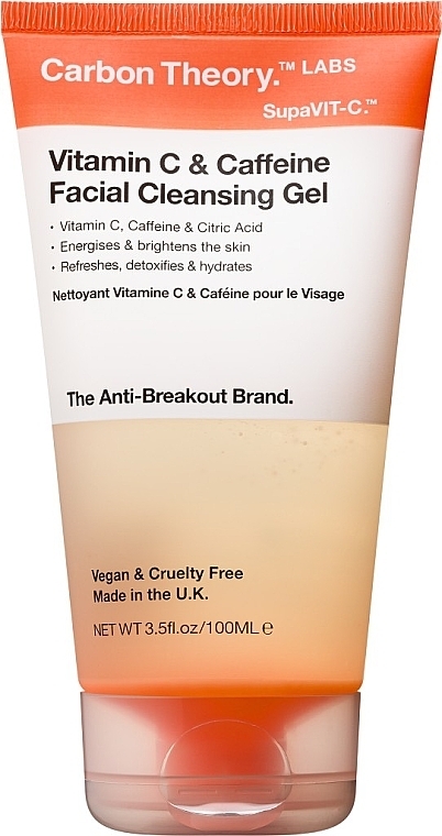 Vitamin C & Caffeine Cleansing Gel - Carbon Theory Vitamin C & Caffeine Facial Cleansing Gel — photo N1