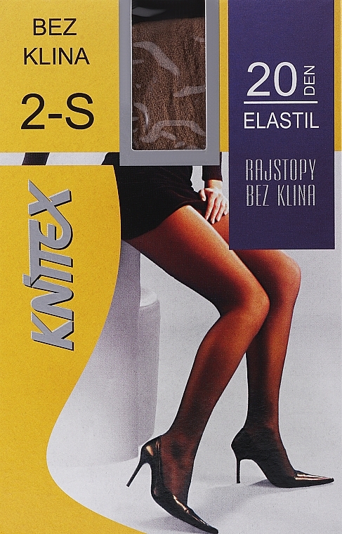 Women Tights "Elastil" 20 Den, beige - Knittex — photo N1