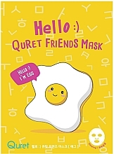 Egg White Extract Mask - Quret Hello Friends Mask Egg — photo N1