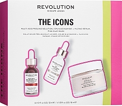 Fragrances, Perfumes, Cosmetics Set - Revolution Skincare The Icons Collection (ser/30ml + peel/30ml + mask/50ml)