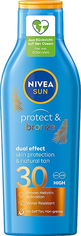 Sun Lotion "Protection and Bronze" - NIVEA Sun Protect & Bronze Sun Lotion SPF30 — photo N1