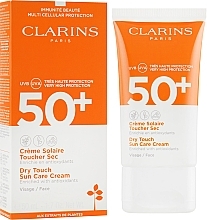 Fragrances, Perfumes, Cosmetics Sun Protection Face Cream - Clarins Sun Care Dry Touch Face Cream SPF 50+
