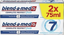 Set - Blend-A-Med 3D White Extra Fresh (toothpaste/2*75ml) — photo N15