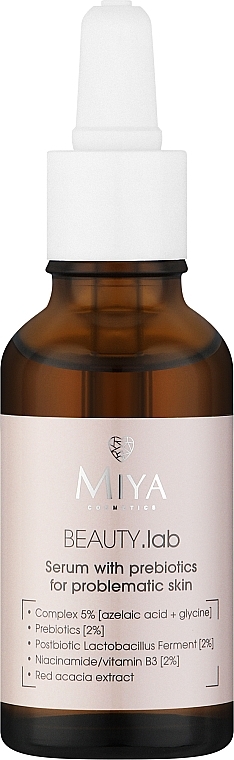 Prebiotic Face Serum for Problem Skin - Miya Cosmetics Beauty Lab Serum With Prebiotics For Problem Skin — photo N1