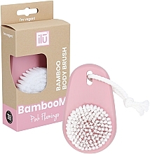 Pink Flamingo Body Brush - Ilu Bamboo Body Brush — photo N2