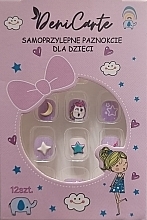 Self-Adhesive False Nails for Kids 'Stars', 985 - Deni Tipsy Kids Card — photo N1