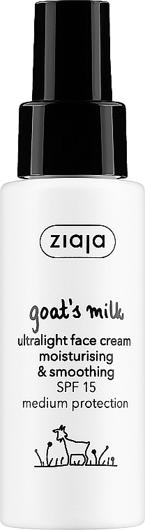 Ultra-Light Face Cream - Ziaja Goat's Milk Ultralight Face Cream Spf 15 — photo N1