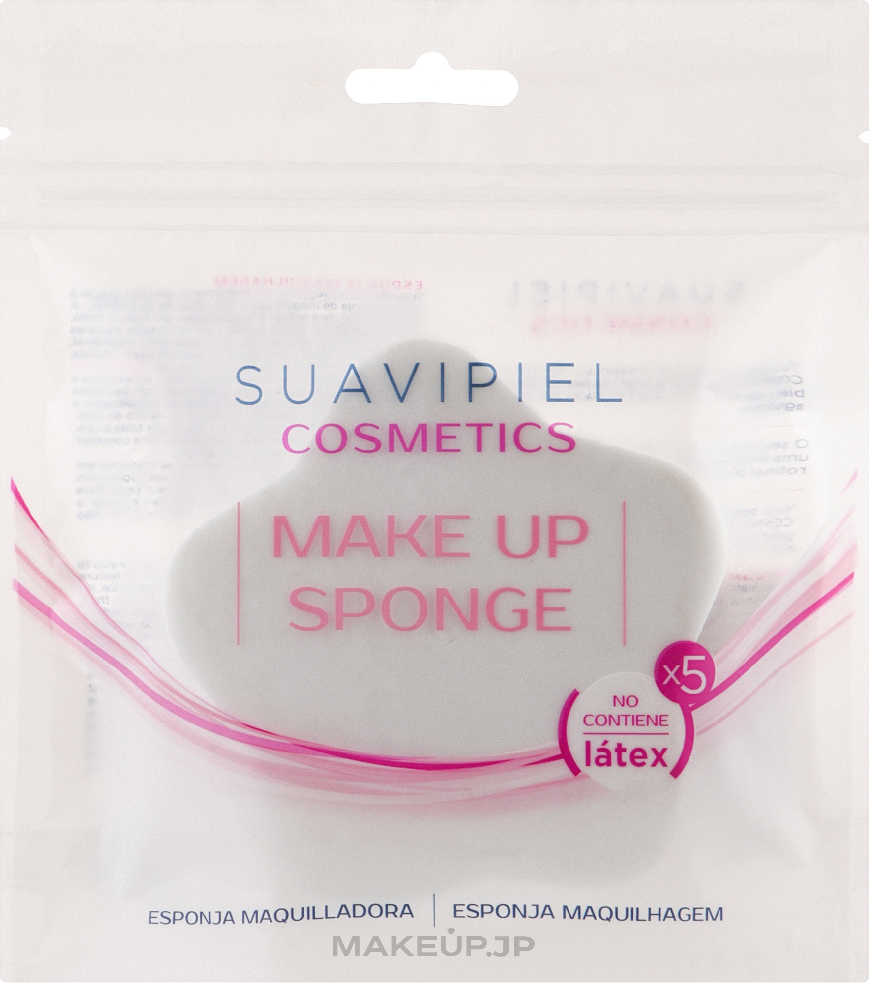 Makeup Remover Sponge - Suavipiel Cosmetics Make Up Sponge — photo 5 szt.