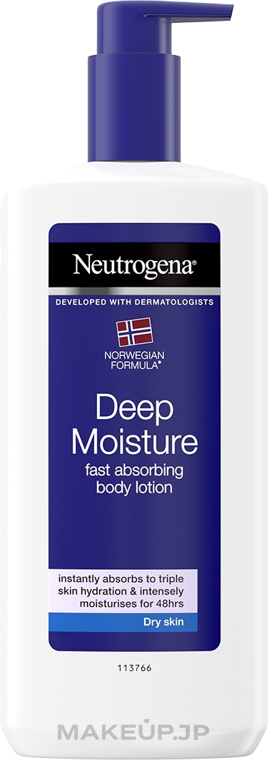 Deep Moisturizing Body Milk for Dry Skin - Neutrogena Deep Moisture Body Lotion — photo 400 ml