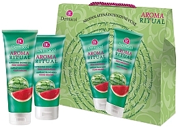 Fragrances, Perfumes, Cosmetics Set "Watermelon" - Dermacol Aroma Ritual Watermelon (sh/gel/250ml + b/milk/200ml)