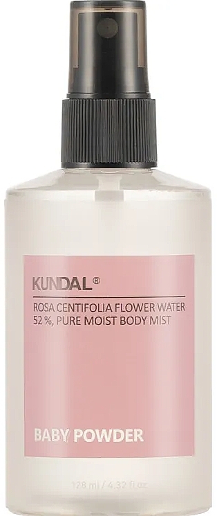 Body Spray 'Baby Powder' - Kundal Pure Moist Body Mist Baby Powder — photo N1