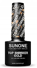 Shimmer Top Coat - Sunone Top Shimmer Gold — photo N1