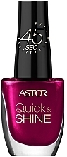 Fragrances, Perfumes, Cosmetics Nail Polish - Astor Quick and Shine Nail Polish