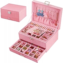 Velour Jewelry Box, pink - Ecarla — photo N1