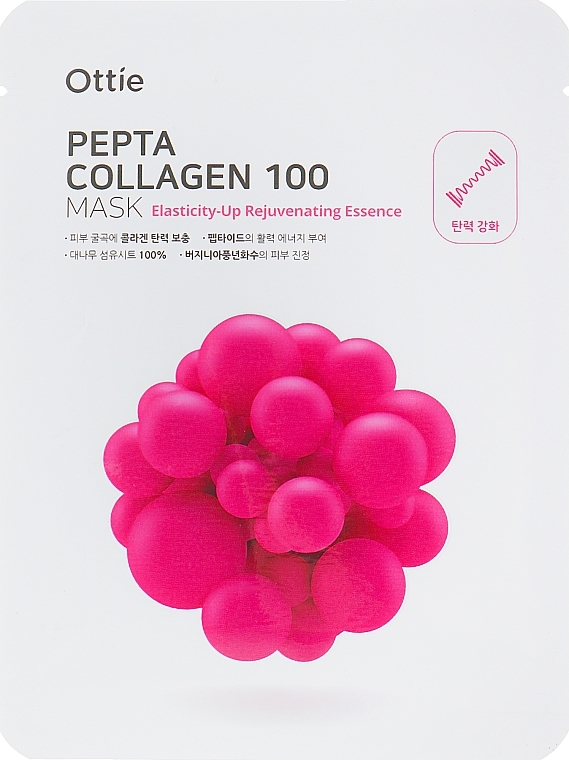 Firming Face Sheet Mask with Collagen - Ottie Pepta Collagen 100 Mask — photo N1