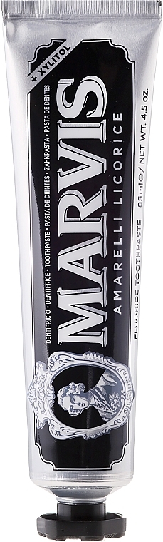 Xylitol Toothpaste "Liquorice" - Marvis Amarelli Licorice + Xylitol — photo N2