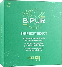 Set - Echosline B. Pur The Purifying Kit (mud/150ml + sch/385ml + h/mask/250ml + glove/1pcs) — photo N3