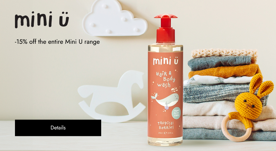 -15% off the entire Mini U range. Prices on the site already include a discount.