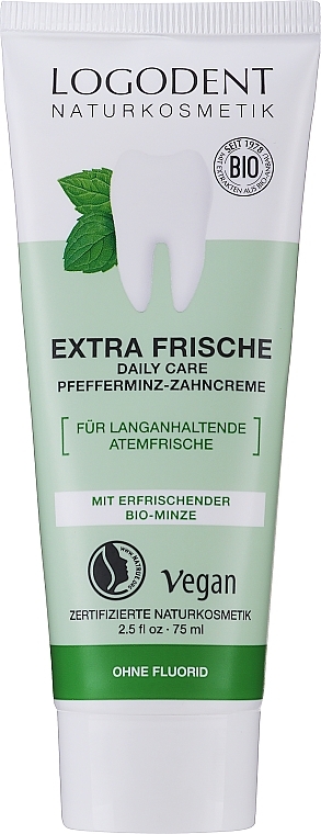 Refreshing Mint Toothpaste - Logona Daily Care Organic Peppermint toothpaste — photo N1