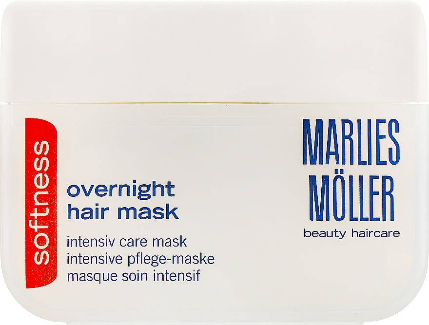 Intensive Smoothing Night Hair Mask - Marlies Moller Softness Overnight Hair Mask — photo N2