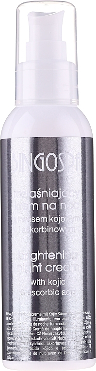 Brightening Night Face Cream with Ascorbic Acid - BingoSpa — photo N1