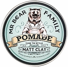 Matte Hair Styling Clay - Mr Bear Family Pomade Matt Clay — photo N1