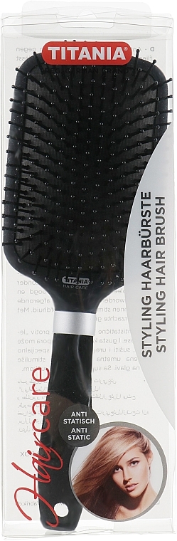 Antistatic Massage Hair Brush, 25.5 cm - Titania — photo N1