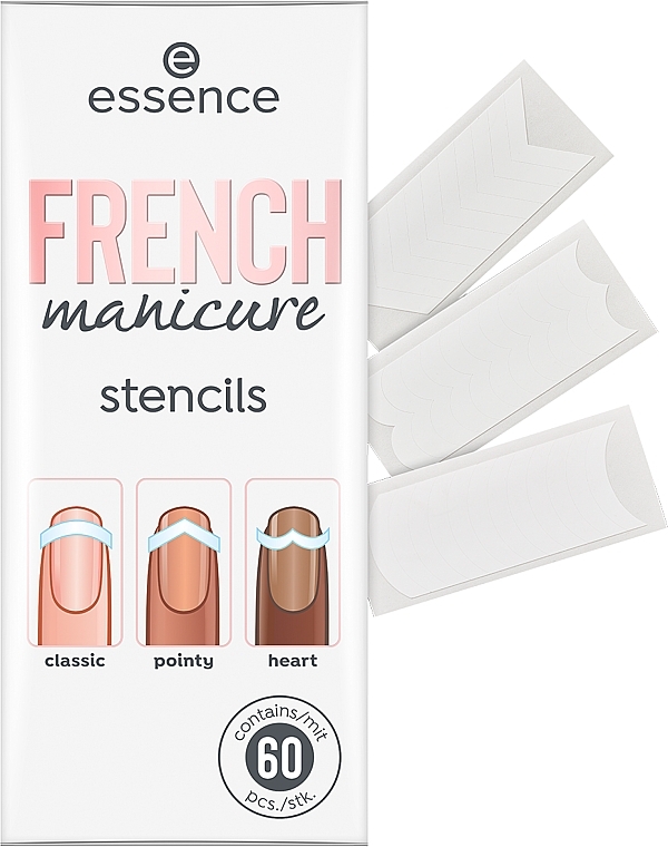 French Manicure Templates - Essence French Manicure Stencils — photo N11