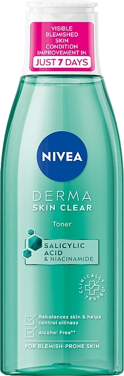 Cleansing Face Toner - Nivea Derma Skin Clear Toner — photo N1