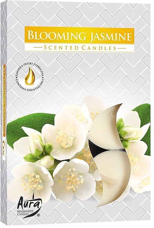 Blooming Jasmine Tealight Set - Bispol Blooming Jasmine Scented Candles — photo N1