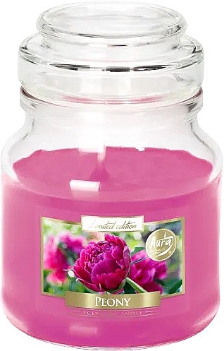 Scented Candle in Jar 'Peony' - Bispol Limited Edition Scented Candle Peony — photo N1