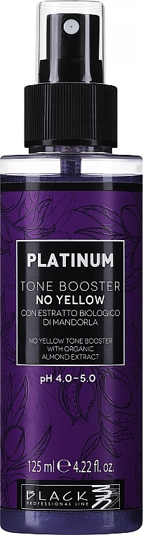 Tone Hair Spray - Black Professional Line Platinum Tone Booster — photo N1