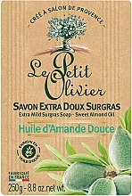 Fragrances, Perfumes, Cosmetics Extra Mild Soap with Sweet Almond Oil - Le Petit Olivier Vegetal Oils Soap Sweet Almond Oil