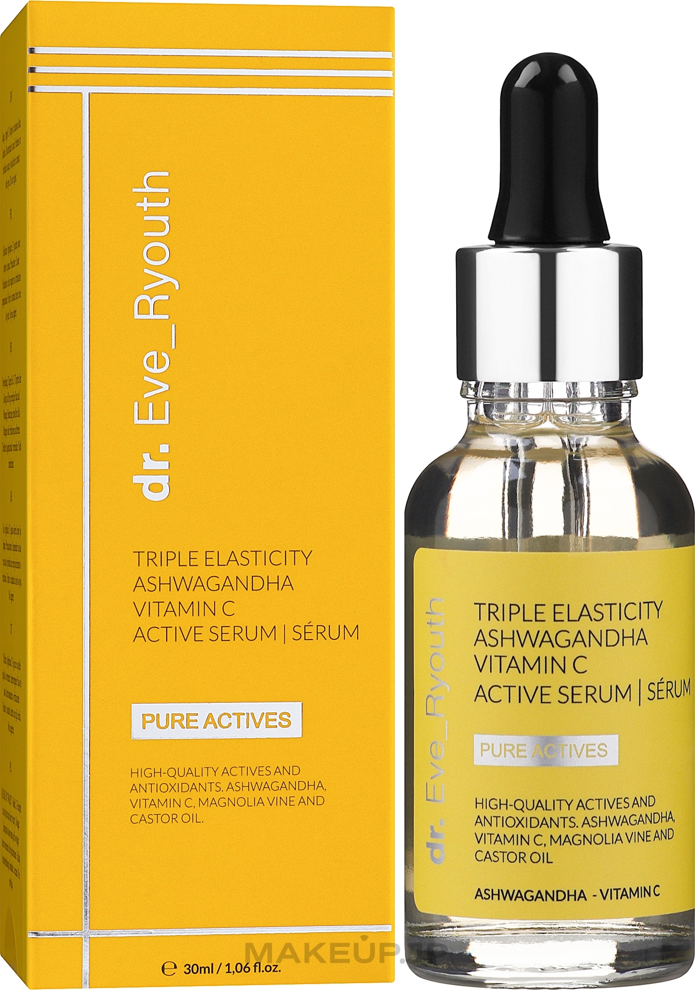 Active Serum with Ashwaganda Root Extract & Vitamin C - Dr. Eve_Ryouth Triple Elasticity Ashwaganda Vitamin C Powerful Active Serum — photo 30 ml