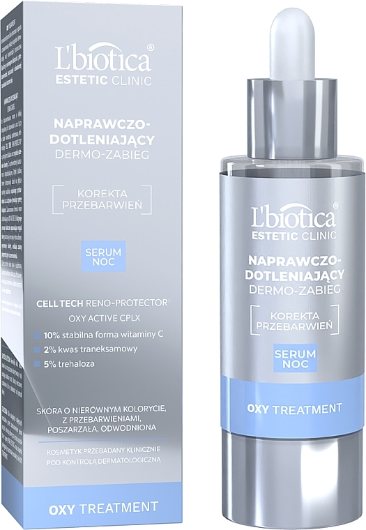 Regenerating Oxygenating Night Serum - L'biotica Estetic Clinic OXY Treatment — photo N2