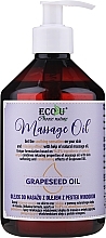 Fragrances, Perfumes, Cosmetics Massage Oil - Eco U Grapeseed Massage Oil