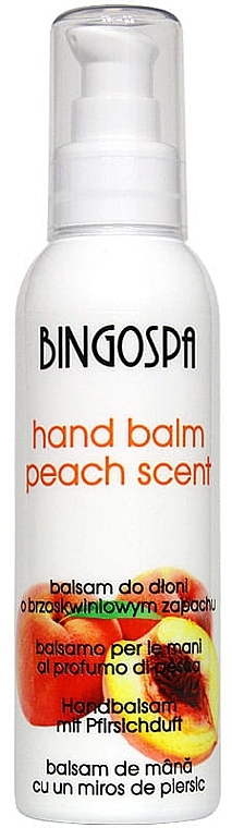 Peach Hand Balm - BingoSpa — photo N1